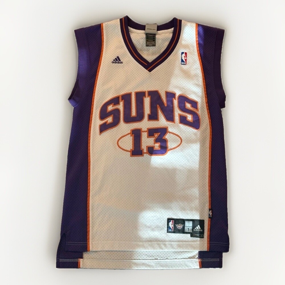 Adidas Phoenix Suns Steve Nash #13 Basketball Jersey Men’s S Purple White NBA